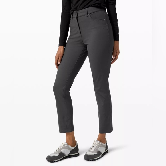 NWT Lululemon City Sleek 5 Pocket 7/8 Pant - Gray - Size 6 - Picture 2 of 9